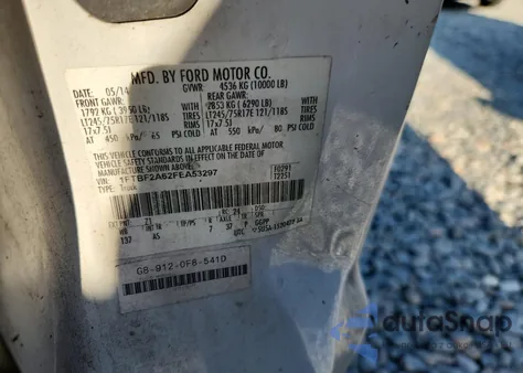 2015 Ford F250 Super Duty from USA, damaged, VIN 1FTBF2A62FEA53297